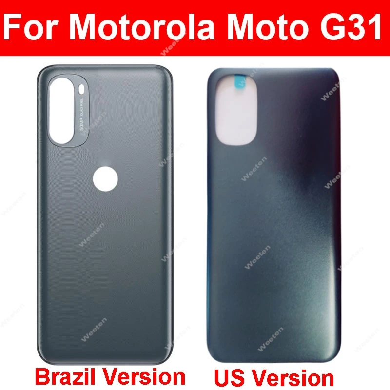 

Rear Battery Door Cover Housing For Motorola MOTO G31 XT2173-3 Brazil USA Version Back Cover Housing Case Back Cover Parts