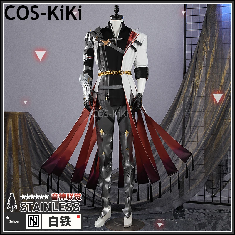 COS-KiKi Arknights 스테인레스 2024 앰비언스 SYNESTHESIA 게임 세트 멋진 유니폼 코스프레 코스튬 할로윈 파티 복장