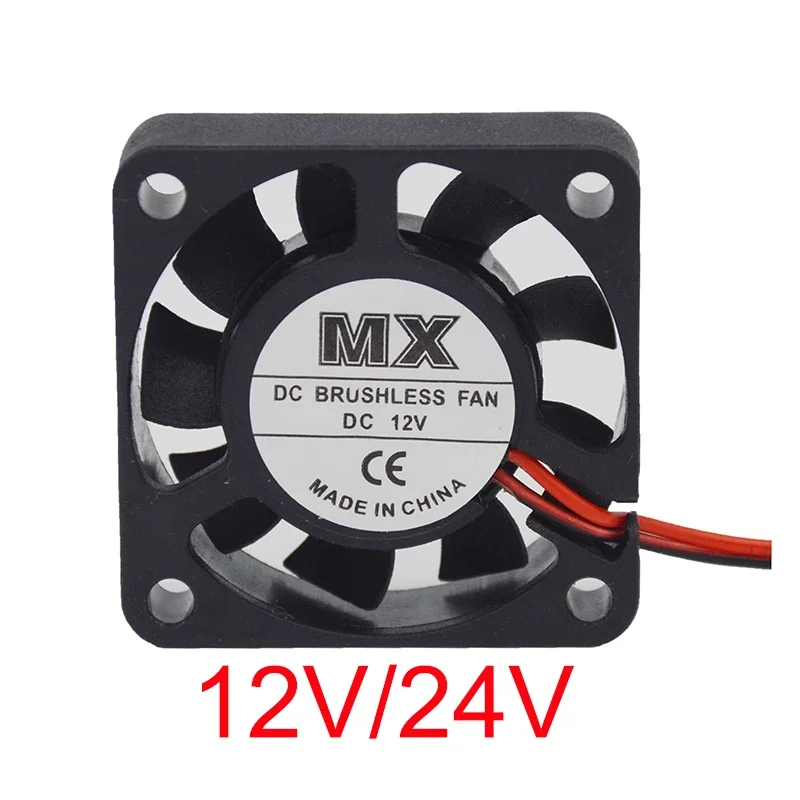 10PCS 3D Printer Cooling fan 2510 3010 4010 5010 6015 mm With 2Pin Dupont Wire Cooler For V5 V6 Hotend Bowden Extruder J-head