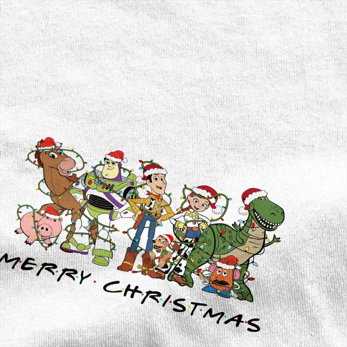 Men Women's T-Shirt Toy Story Merry Christmas Friends T Shirts Leisure Summer Tee Shirt Y2K Funny Print Cotton Tops Gift Idea