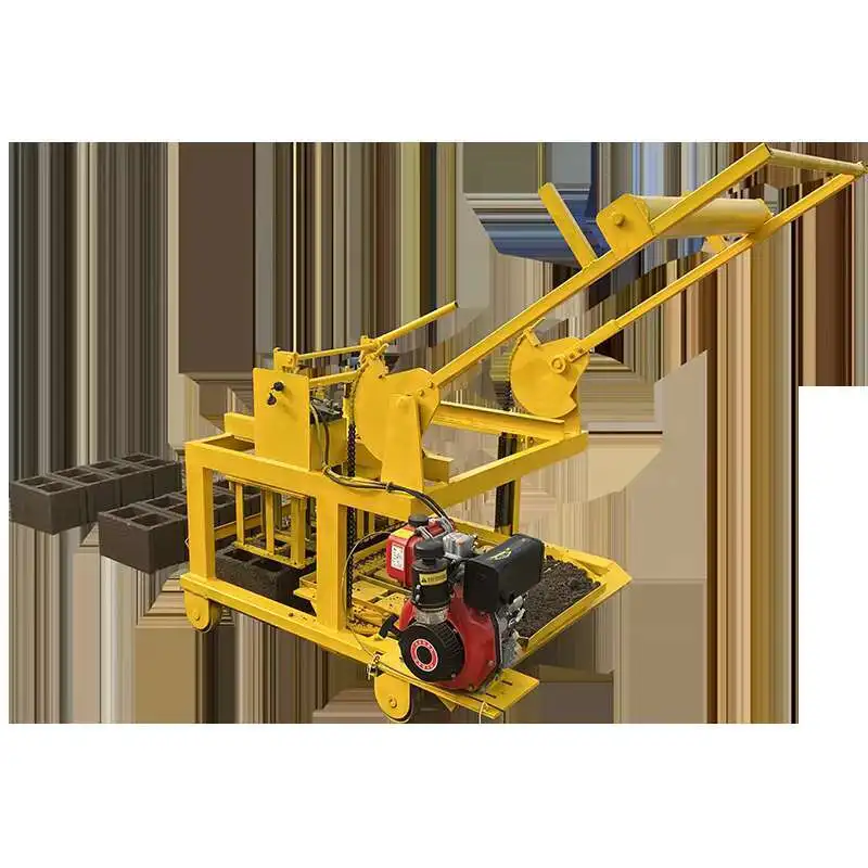 Mobile Concrete Block Making Machine diesel Egg Laying Concrete Block Manual Brick Making Machine Price