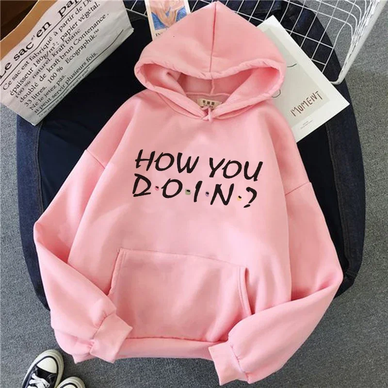 Friends Tv Show Harajuku Funny Cartoon Hoodies Women Ullzang Best Friends Warm Sweatshirts Fashion 90s Graphic Hoody Female