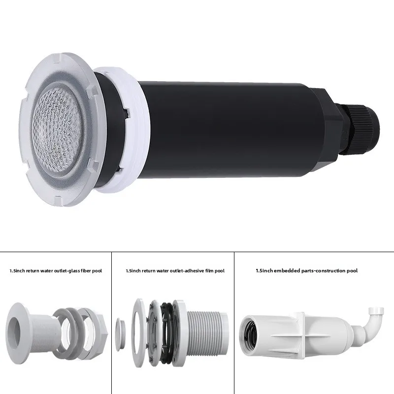2026 Pool Dedicated Thread Underwater Light 1.5 Inch RGB Multi Color Waterproof Lamp