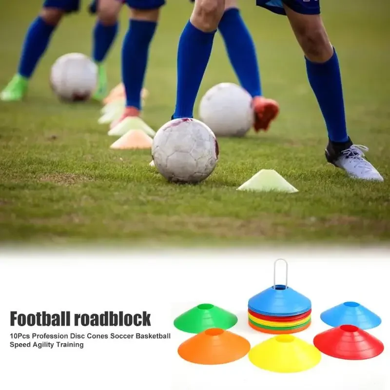 10Pcs Profession Training Disc Field Marking Coaching Training Tool Disc Cones Soccer Basketball Speed Agility