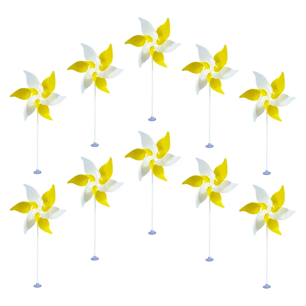 

1 set 1 Set Colorful Garden Windmill Decorative Pinwheel For Outdoor Lawn Party Balcony Desktop Wind Plastic