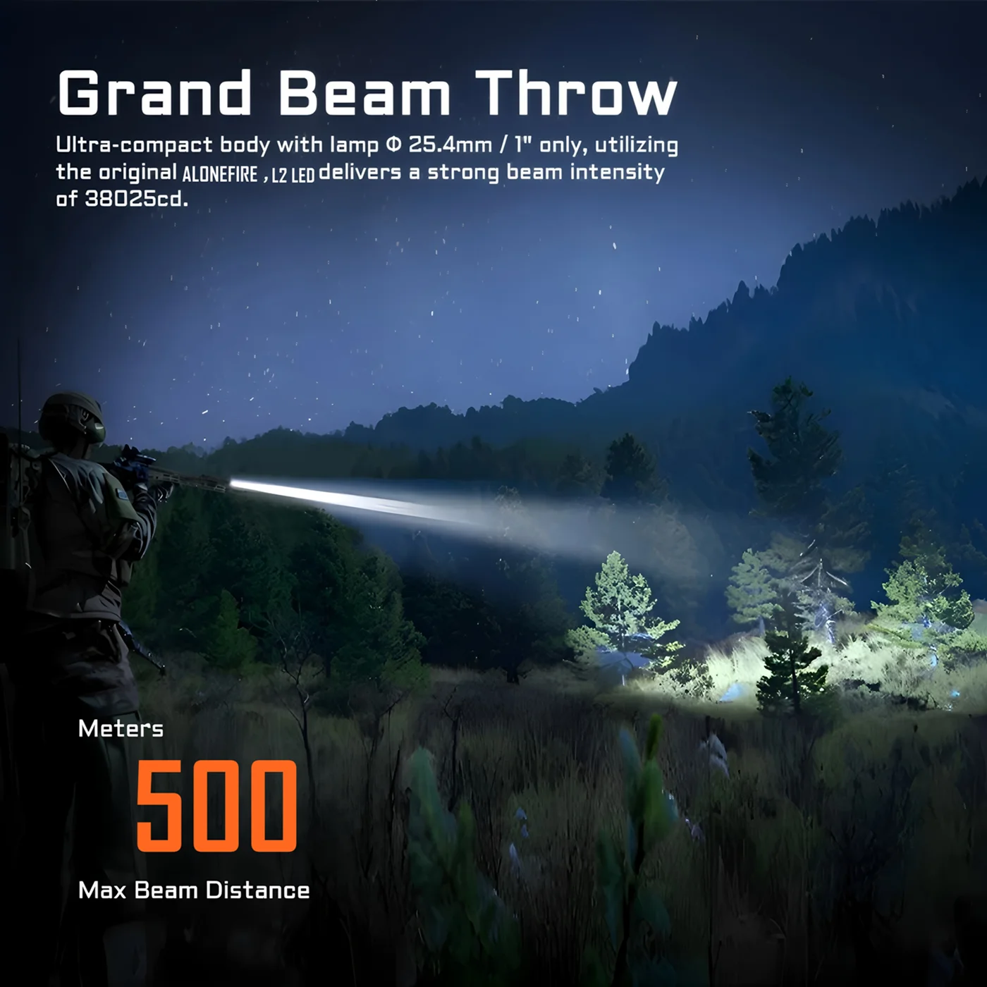 Alonefire TK104 LED High Power Zoom Tactical Flashlight Outdoor Hunting Camping Fishing Hiking Mounts Remote Switch Torch Light