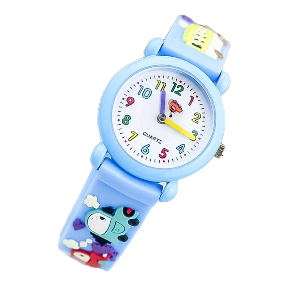 1Pcs Children's Watch Cartoon 3D Decorative Silicone Quartz Wristwatch Accurate Time Kids Wrist Watch Lovely Design