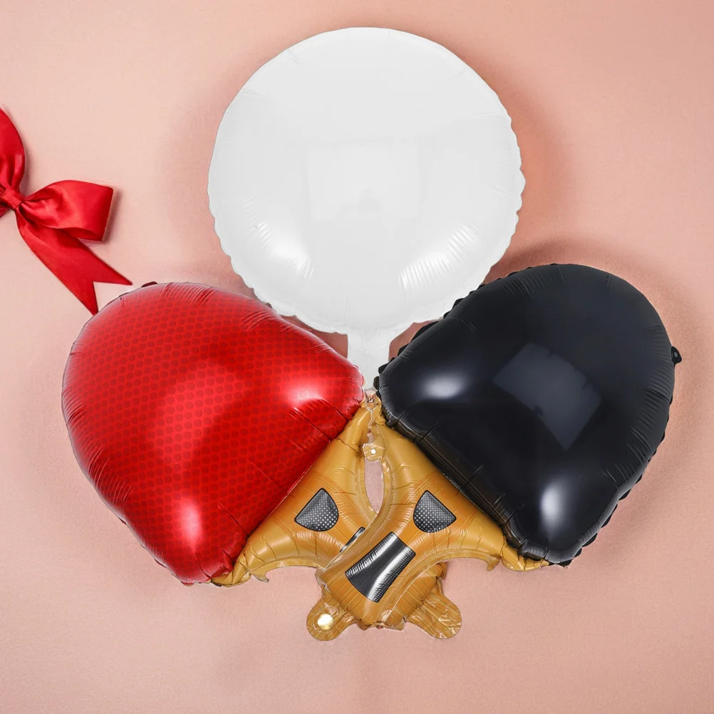 9 قطعة مجموعة بالونات تنس الطاولة احباط الكرة مجداف زينة للرياضة حفلة عيد ميلاد كرنفال الحدث الألومنيوم فيلم بالونات ل #6