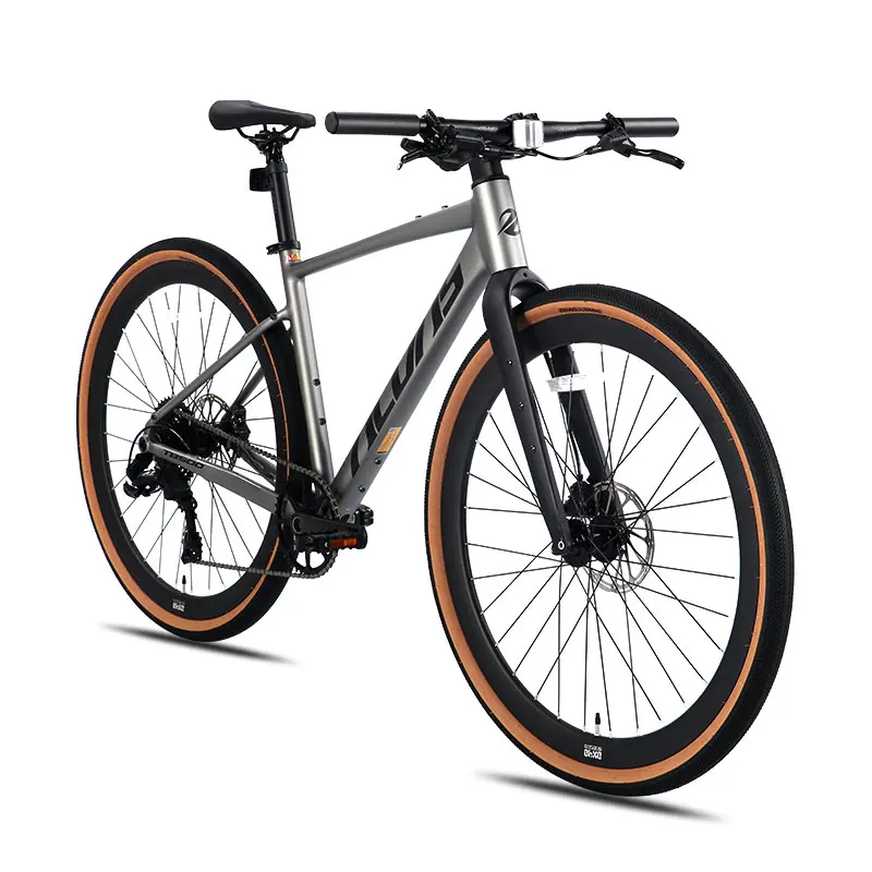 

F.YUZE Gravel Bike 10-Speed 700x40C Light Aluminum Alloy Flat Handlebar Road Bike with Hydraulic Disc Brakes