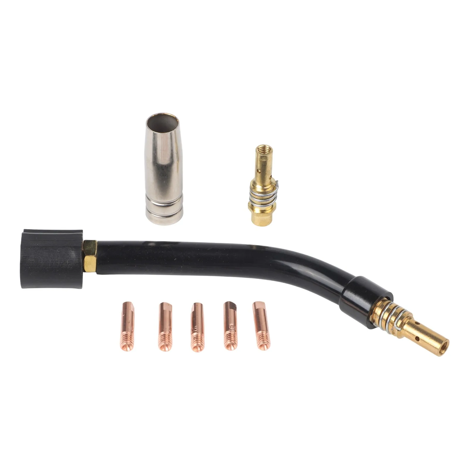 Complex Angle Working Aperture 0.8 Mm Gooseneck Accessory Brass Connector Multi-model Compatibility Vertical Welding Solution