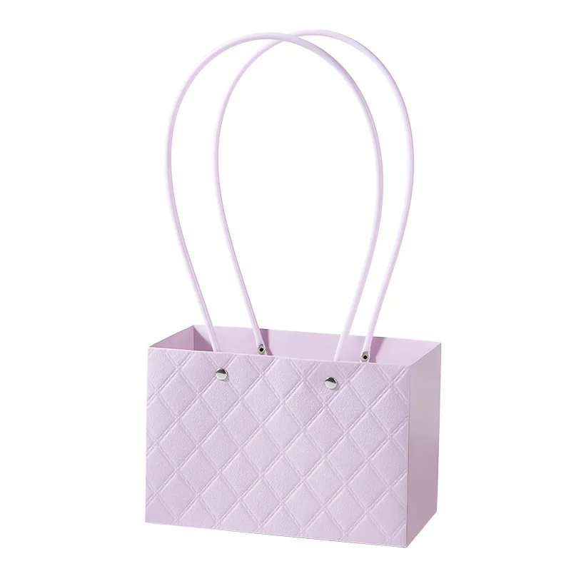 Tragbare Blumen kasten wasserdichtes Papier bequeme Geschenkt üte Kraft papier Handtasche Hochzeit Rose Party Geschenk box Verpackung Einkaufstaschen