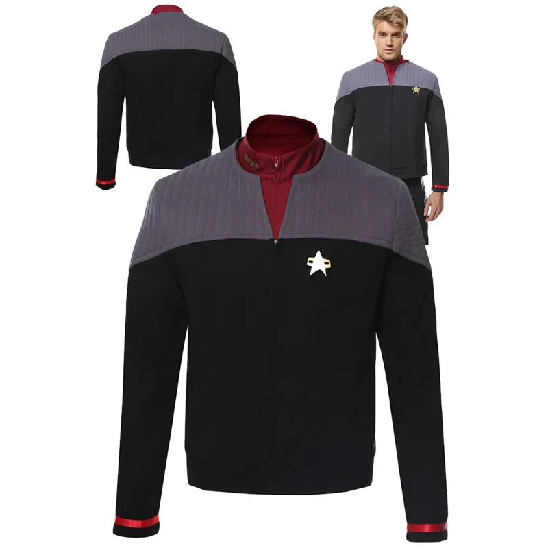 

Movie Space Travel Role Play Luc Cosplay Picard Disguise Costume Men Outfits Adult Male Fantasy Fancy Dress Up Party Clothes