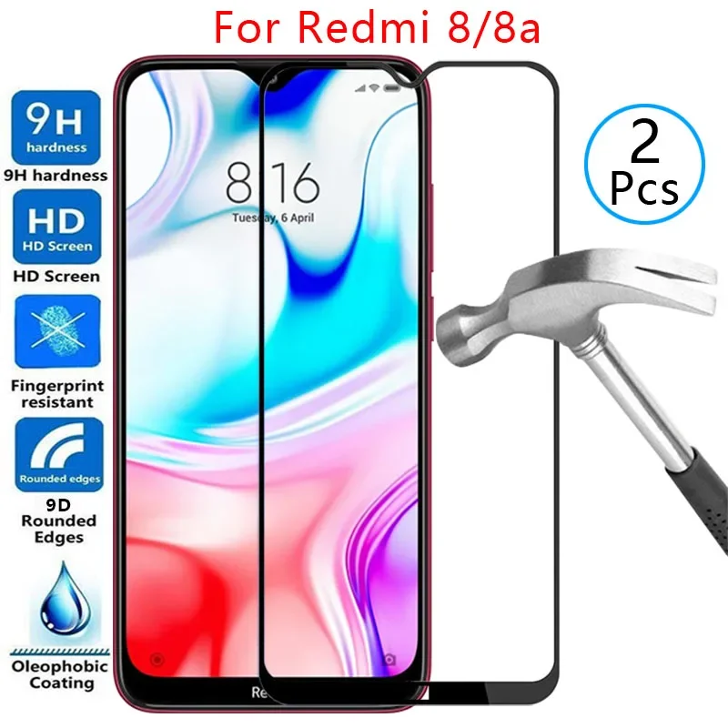 Xiaomi用強化ガラススクリーンプロテクター,Redmi 8,8a,Redmi 8a, Redmi 8a, Redmi 8a, 9d用保護ケース