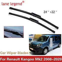 Front Wiper Blades For Renault Kangoo Mk2 2008-2020 Windshield Windscreen Window 24