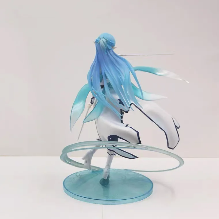 Figurine de dessin animé Sword Art Online Yuuki Asuna Water Spirit, 23cm, Statue modèle, Collection de Fans, jouet d'ornement de décoration de bureau