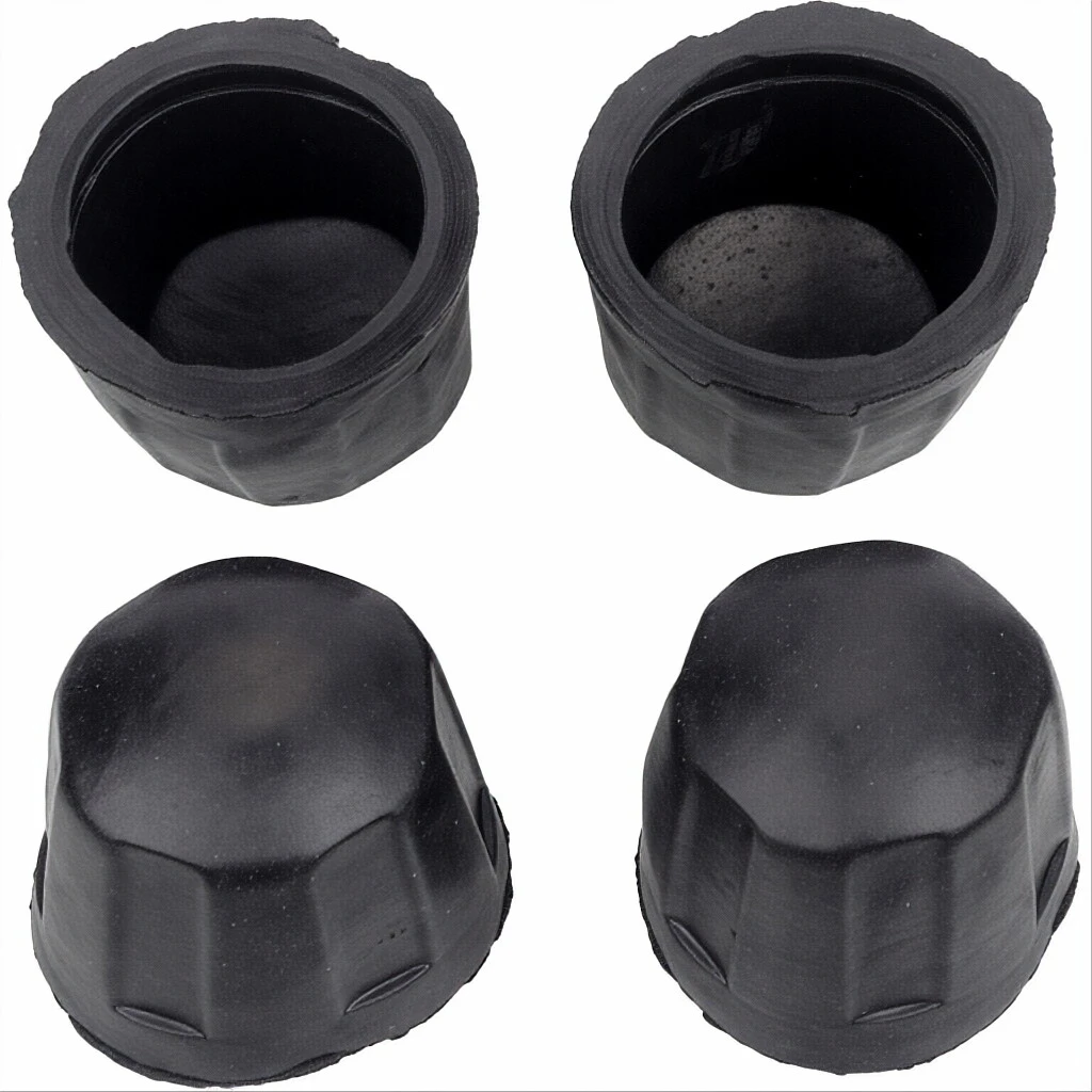 Rubber Wheel Hub Dust Caps, Universal Replacement for 110-250cc ATV Go Kart Off Road Quad