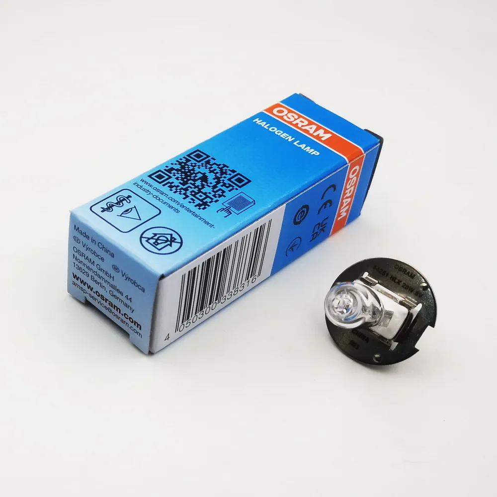 

OS HLX 64251 Лампа для офтальмологической щелевой 6 В 20 Вт PG22 Лампа для микроскопа ZEISS