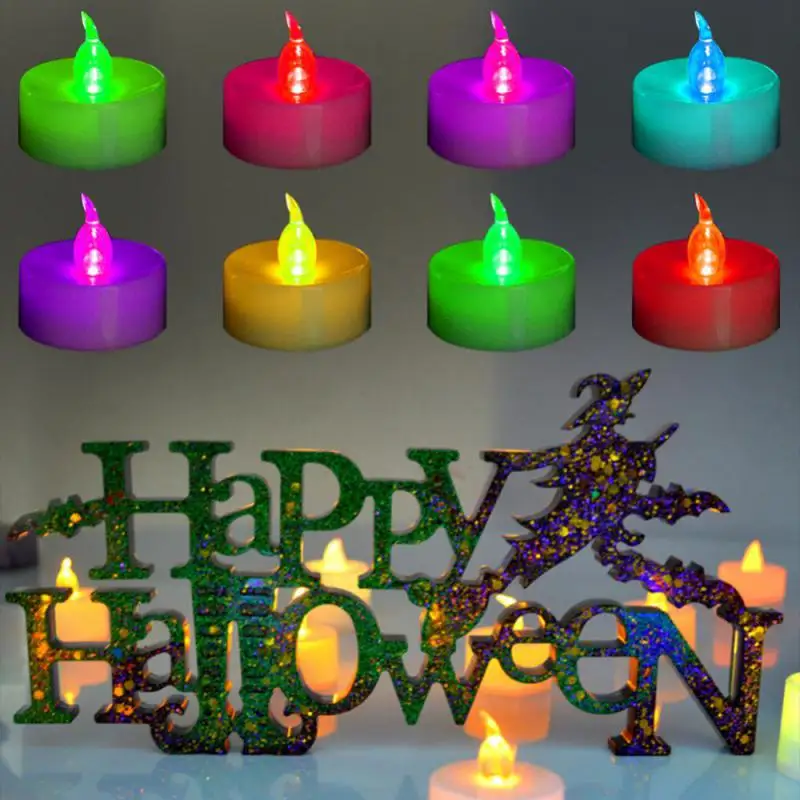 4/12/20Pcs Flameless LED Candles Lights Battery Powered Tealight Romantic Tea Candles for Birthday Party Wedding Decorations