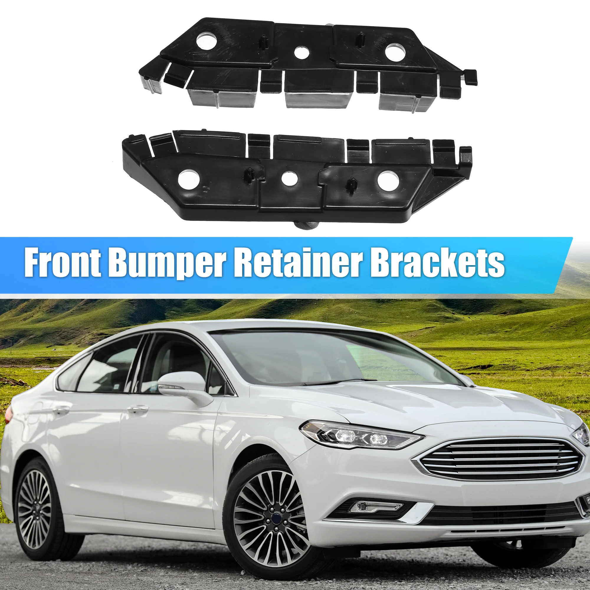 X Autohaux-Soporte de parachoques delantero, para Ford Fusion 2013, 2014, 2015, 2016, DS7Z-17C947-B, 1 par