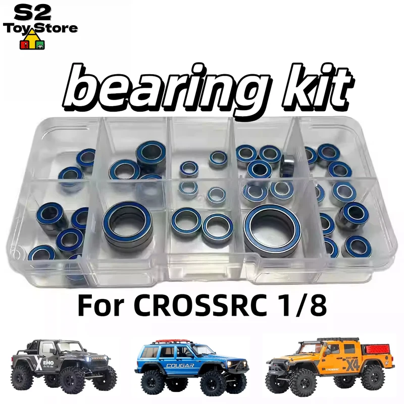 

CROSSRC RC Bearing Kit Precision Sealed Full Vehicle Replacement Set For EMO Series Rhino Lion Leopard Tiger Hippo Cars