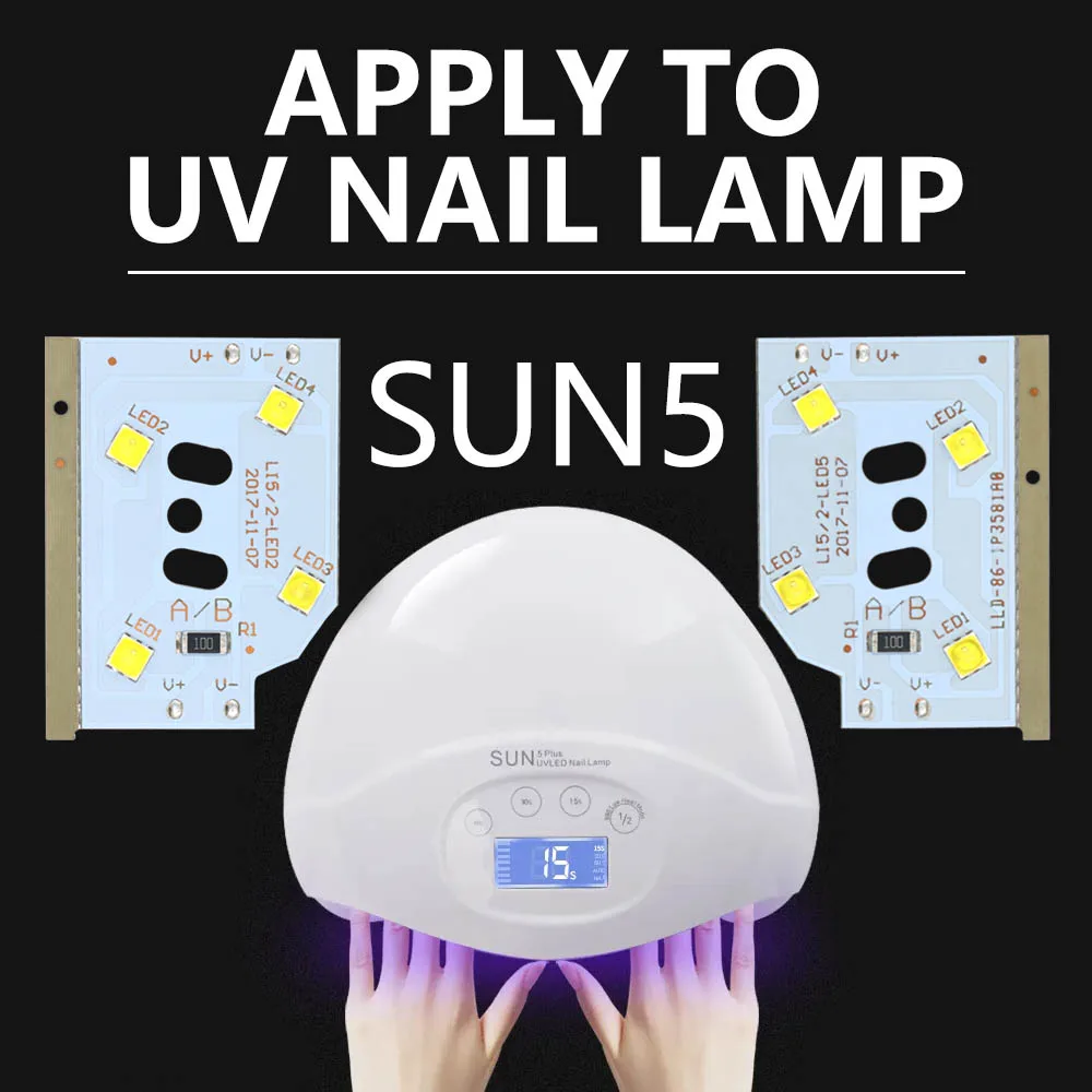 Set SUN LED Lamp Nail Dryer Lamp Beads LEDs UV Ice Lamp For Drying Gel Polish Timer Auto Sensor Manicure Tools Accessories