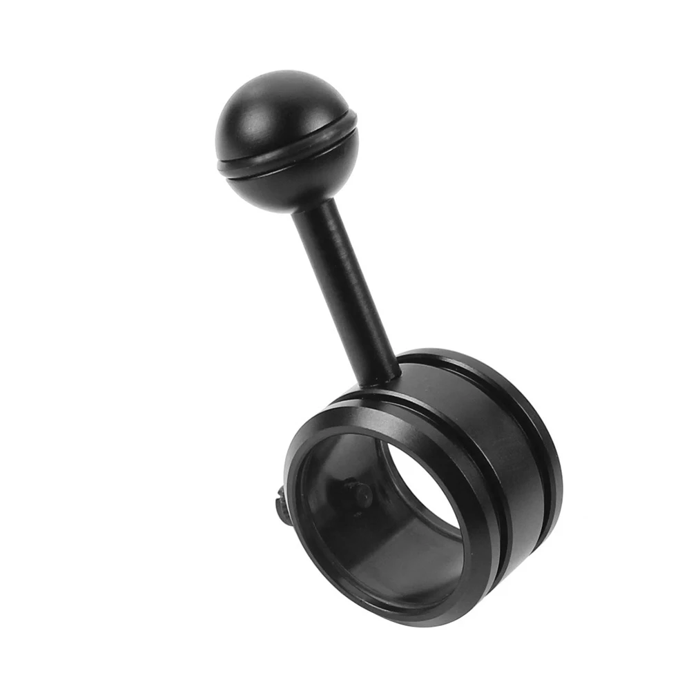CNC Process Dive Light Holder 1 Inch Ball Joint Adjusting Screws Lightweight Construction Aluminium Alloy Flashlight Holder