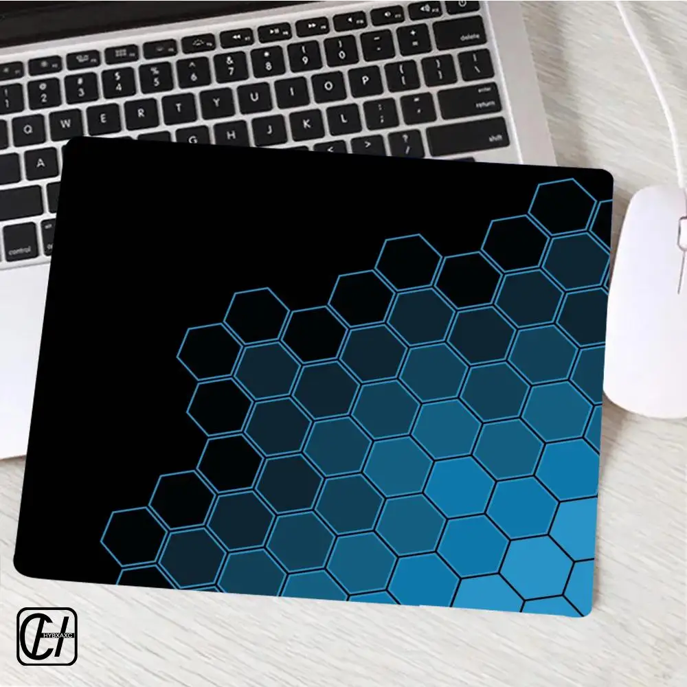 

Keyboard Mat Small Size Geometric Mouse Pad Hexagon Gamer Cushion Honeycomb Mice Mat Rubber Desk Pad Art Design Desk Rug XAXC