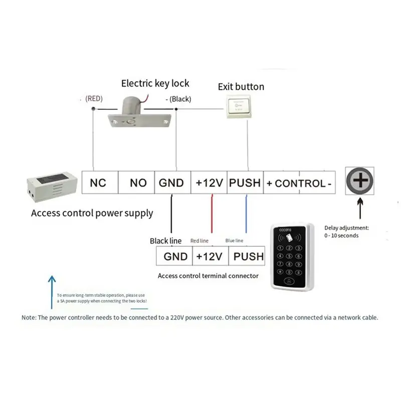 B24B Waterproof Outdoor Electric Drop Bolt Lock DC12V NC Fail-Safe Magnetic Induction Electronic Cylinder Embed Installation