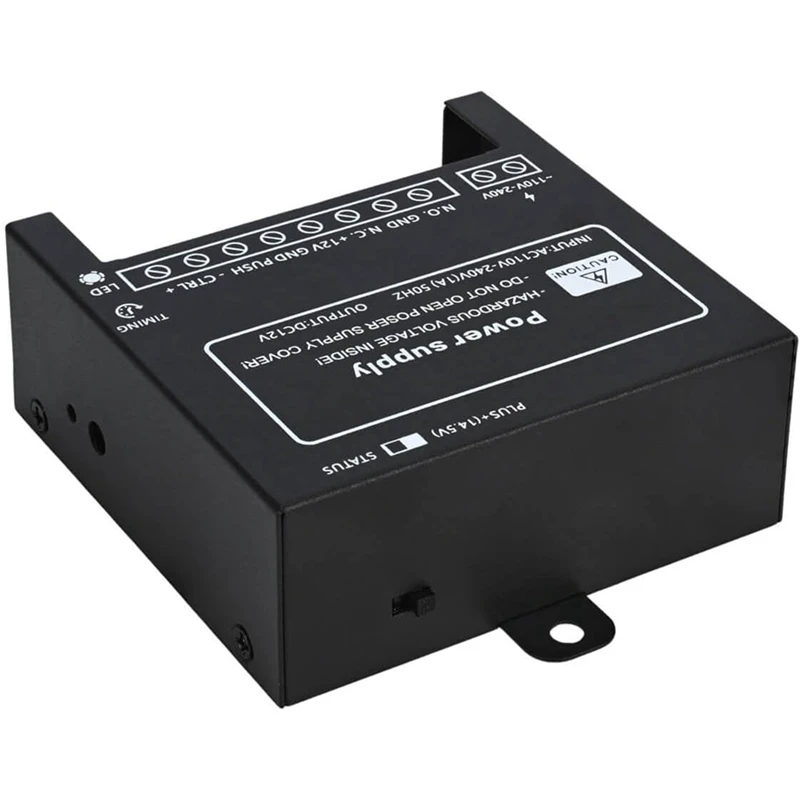 وحدة تحكم امدادات الطاقة لنظام الوصول إلى الباب ، الاتصال الداخلي قفل كهربائي ، إدخال الكاميرا 110 فولت-240 فولت ، التيار المتناوب إلى الإخراج ، 12 فولت ، تيار مستمر ، 4A ، سهلة التركيب