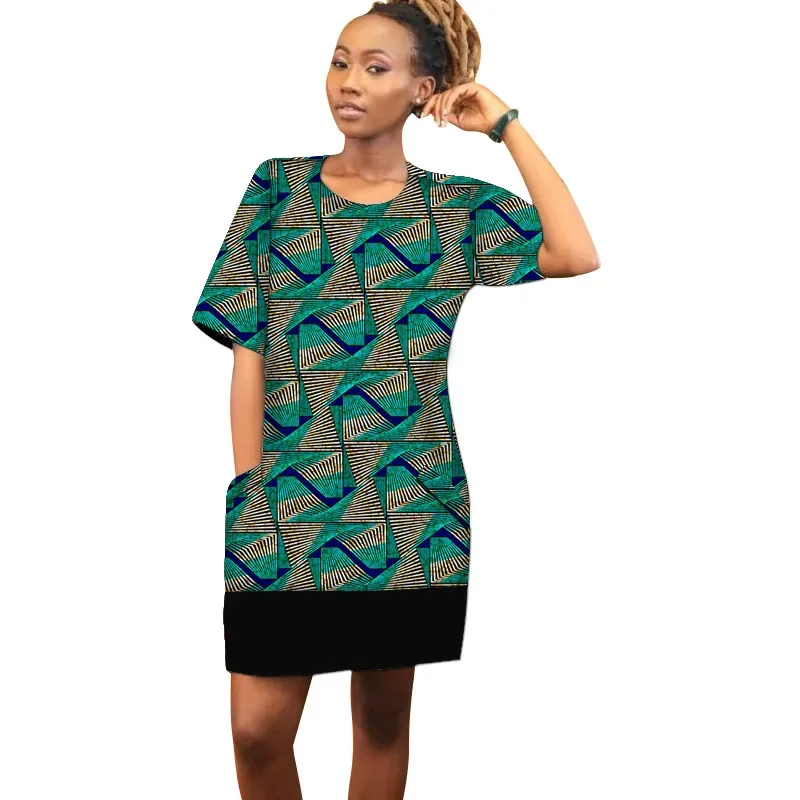 ผู้หญิงลําลองแขนสั้นเสื้อ T Vintage O คอพิมพ์ชุดมินิหลวม Elegant Mini Dress Streetwear Sundress