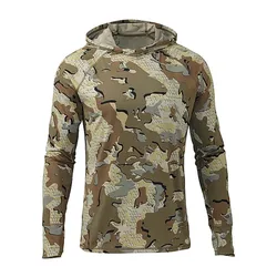 Hood Fishing Shirt Professional Men's Long Sleeve Fish Jersey Hunting Hoodie Breathable UV Protection UPF50+ T-shirt Apparel