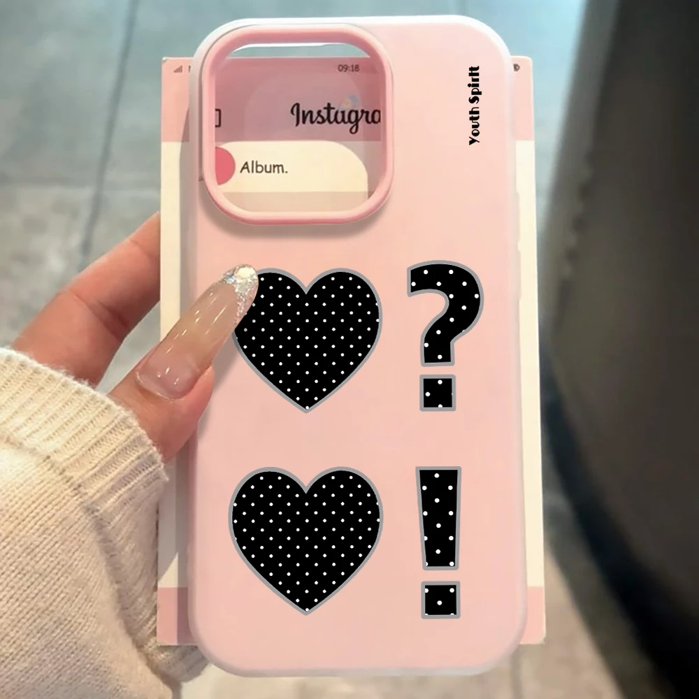 Polka Dot Herz Kreativhülle für Samsung Galaxy S21 S25 S24 S23 Ultra S22 Plus FE A56 A55 A54 A36 A35 A34 5G Stoßfeste Schutzhülle – Detail 5