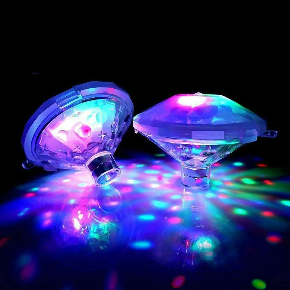 

Diamond-shaped Underwater Light LED Decorative Submersible Light Swimming Pool Floating Light Bath Fountain Lamp RGB Disco Light