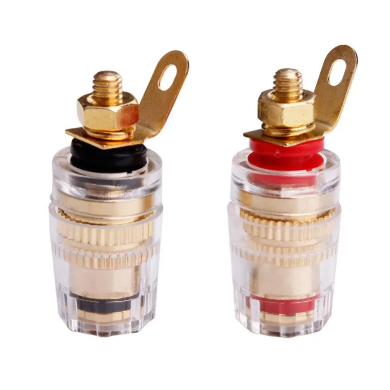 

Binding Post Banana Plug Connector Audio Jack Socket For Amplifier Speaker Terminal Board Gold Plated Consumer Electronics