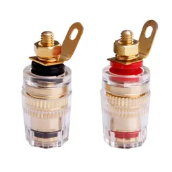 Binding Post Banana Plug Connector Audio Jack Socket For Amplifier Speaker Terminal Board Gold Plated Consumer Electronics
