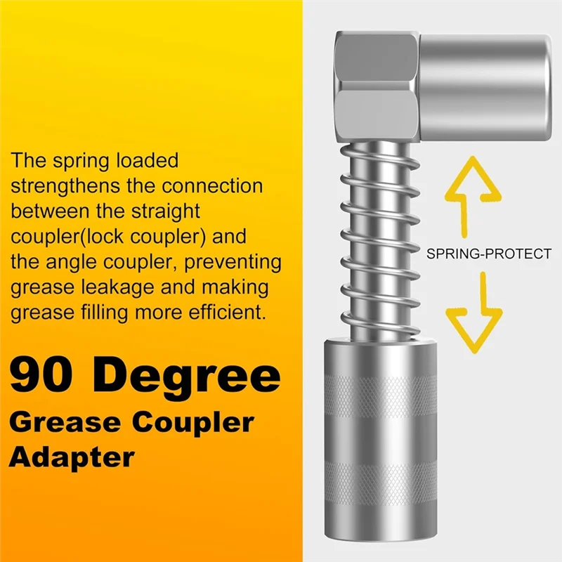 A26F-Design 90-Grad-Fettkupplung und geschlitzte rechtwinklige 90-Grad-Fettkupplungs-Kombination mit 12-Zoll-Feder-Flexschlauch
