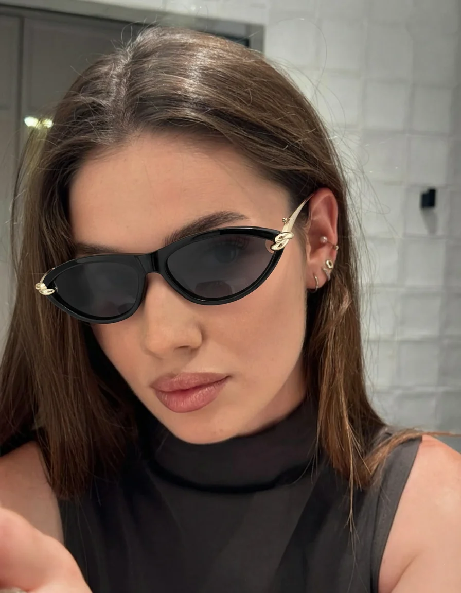 Retro-Mode-Cat-Eye-Sonnenbrille, einzigartiges Design, klassische, vielseitige, stilvolle Sonnenbrille
