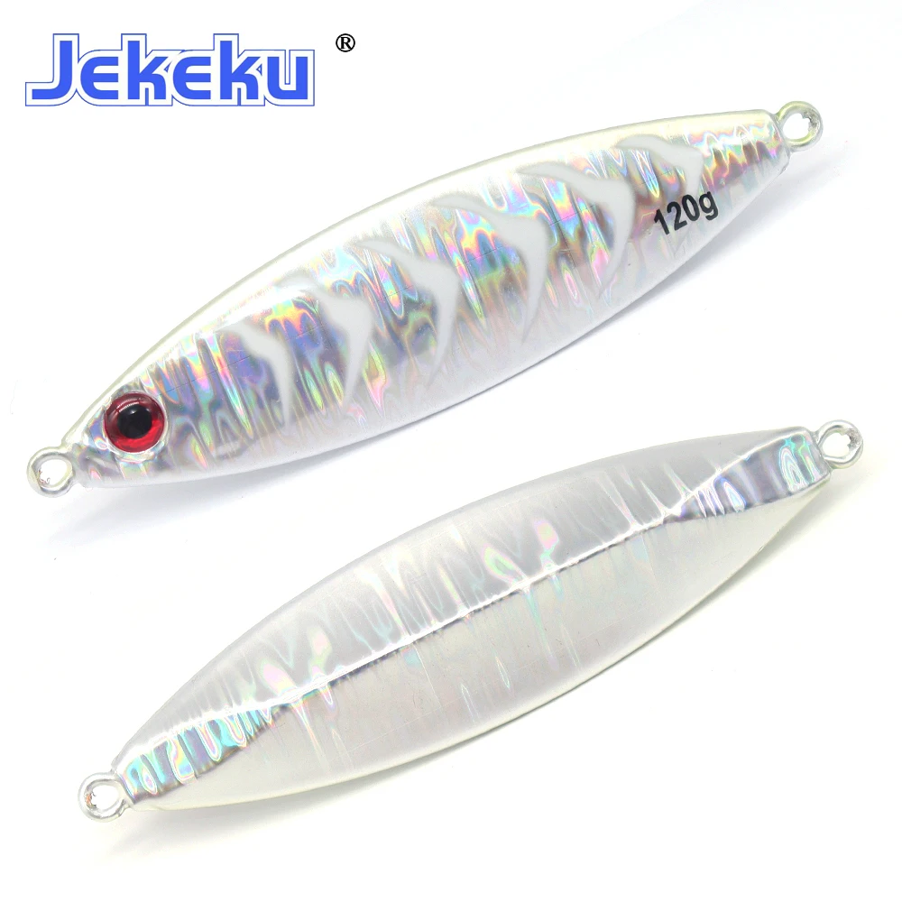 Imagem -06 - Jekeku-hard Metal Pesca Isca Água Salgada Mar Wobbler Jig Novo Modelo 80g 100g 120g Pcs