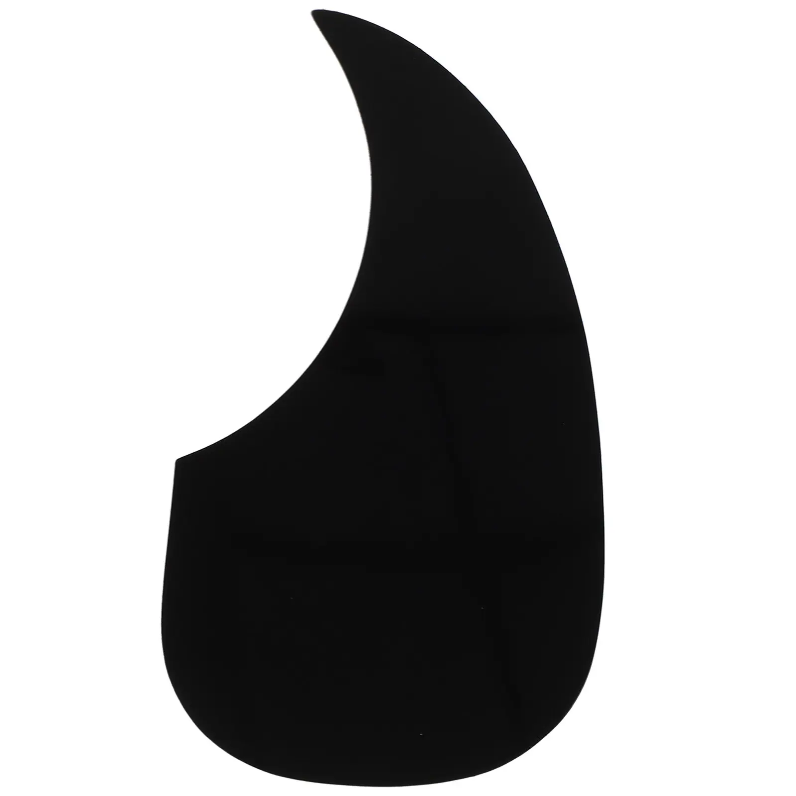 Black Waterdrop Acoustic Guitar Pickguard Celluloid Construction 6.89 by 3.4 Inch Self Adhesive Backing Surface Protection