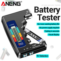 ANENG BT158 Battery Tester C D AA AAA N 9V battery Test Detector Cell Button Universal Meter Visual Display Testing Tester Tools