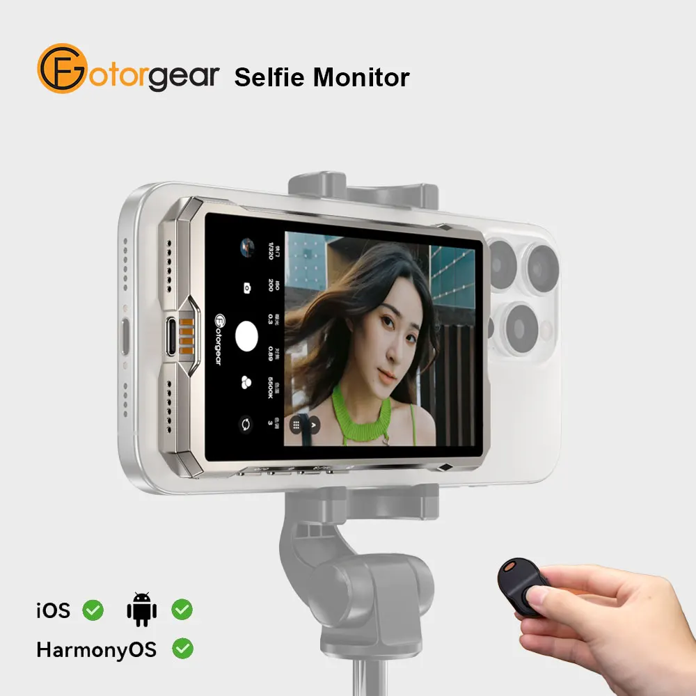 

Fotorgear MS01 смартфон Vlog селфи монитор экран магнитный с использованием задней камеры телефона для iPhone Samsung Xiaomi Huawei