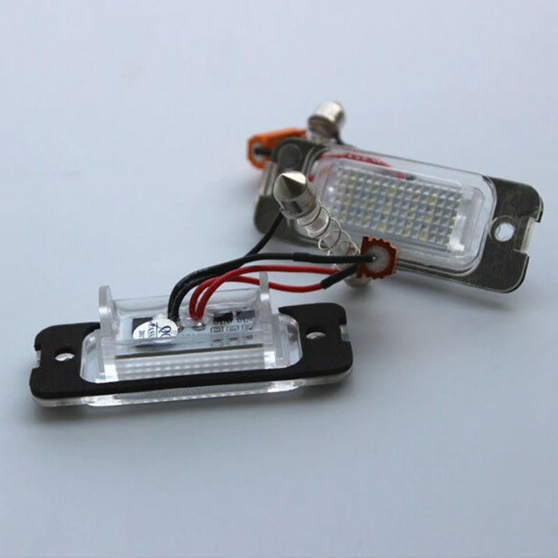 2X Car Led License Plate Light License Plate Light for Mercedes-Benz W163 W164 X164 ML GL