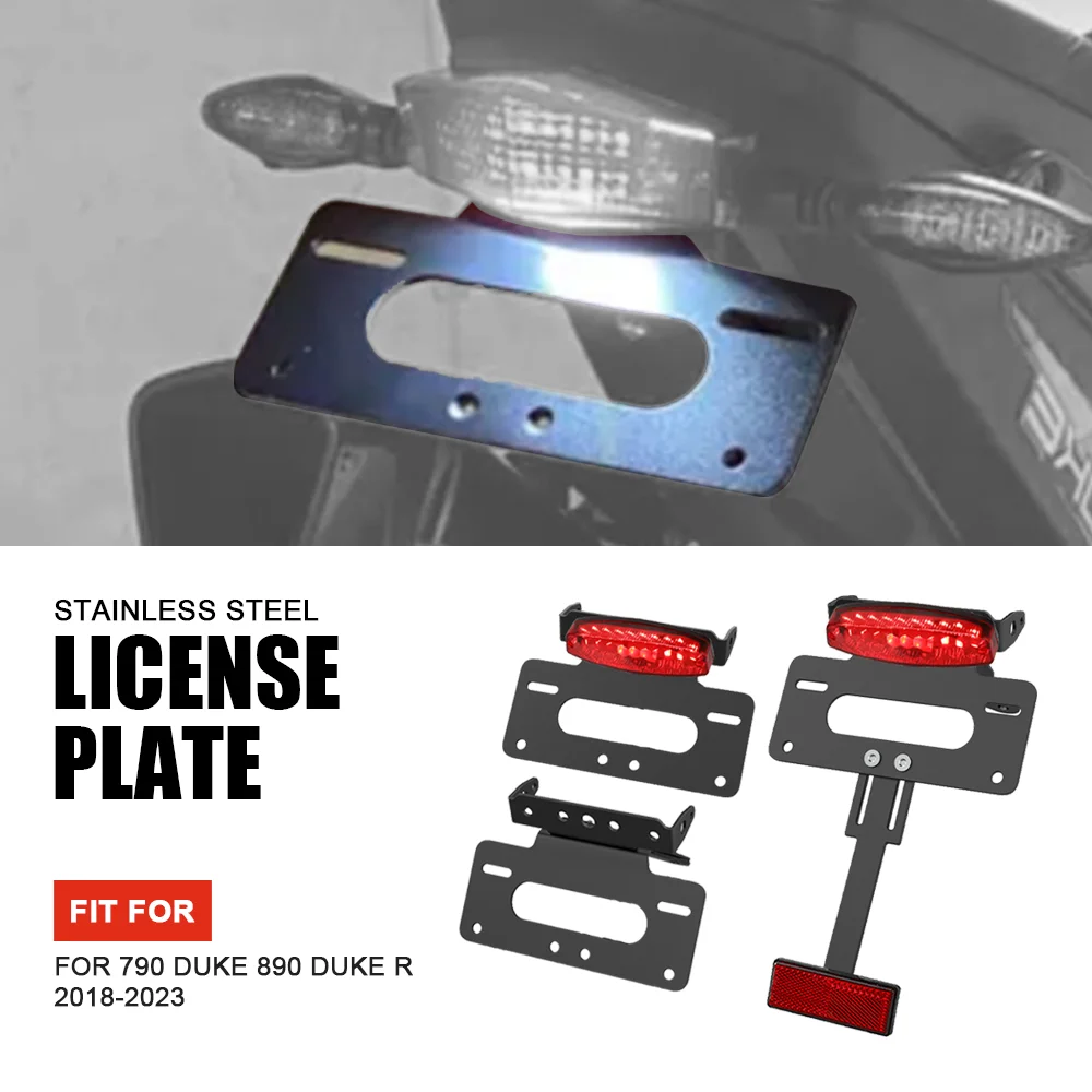 

FOR 790Duke License Plate Holder Bracket Rear Tail Tidy Fender Eliminator For 790 Duke 2018-2023 890 Duke R GP 2023 2024 2025