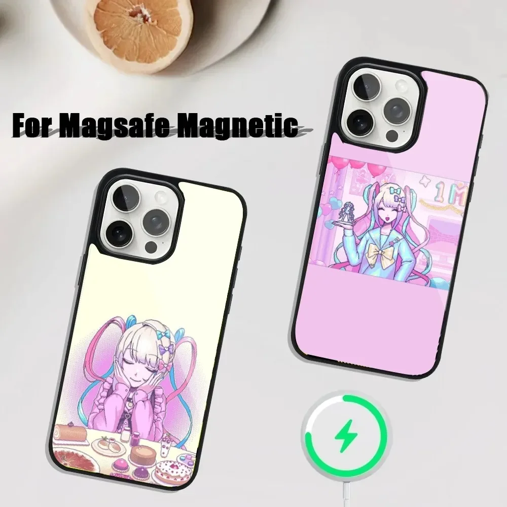 

Needy Girl Streamer O-Overload kangel Phone Case For iPhone 16,15,14,13,12,Plus,Pro,Max Mini Magsafe Magnetic Wireless Charging