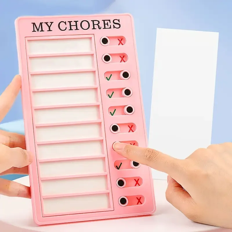 قابلة لإعادة الاستخدام My Chores Checklist Task Board جدول يومي مخطط مذكرة مخطط المهام الطفل مسؤولية السلوك بطاقة الانضباط الذاتي #1