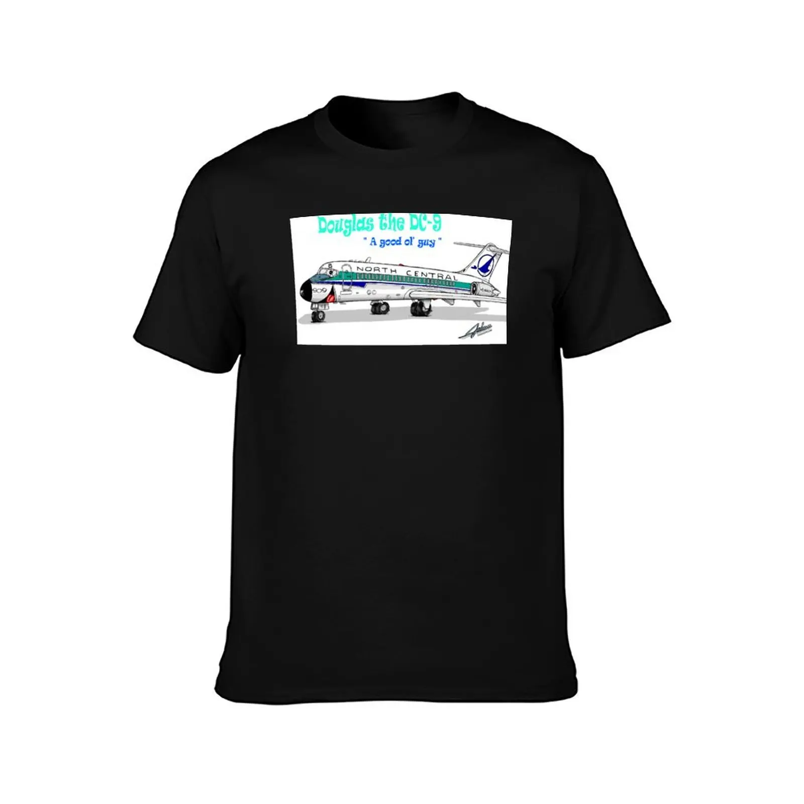 North Central DC-9 T-Shirt graphics graphic tee shirt men t shirts