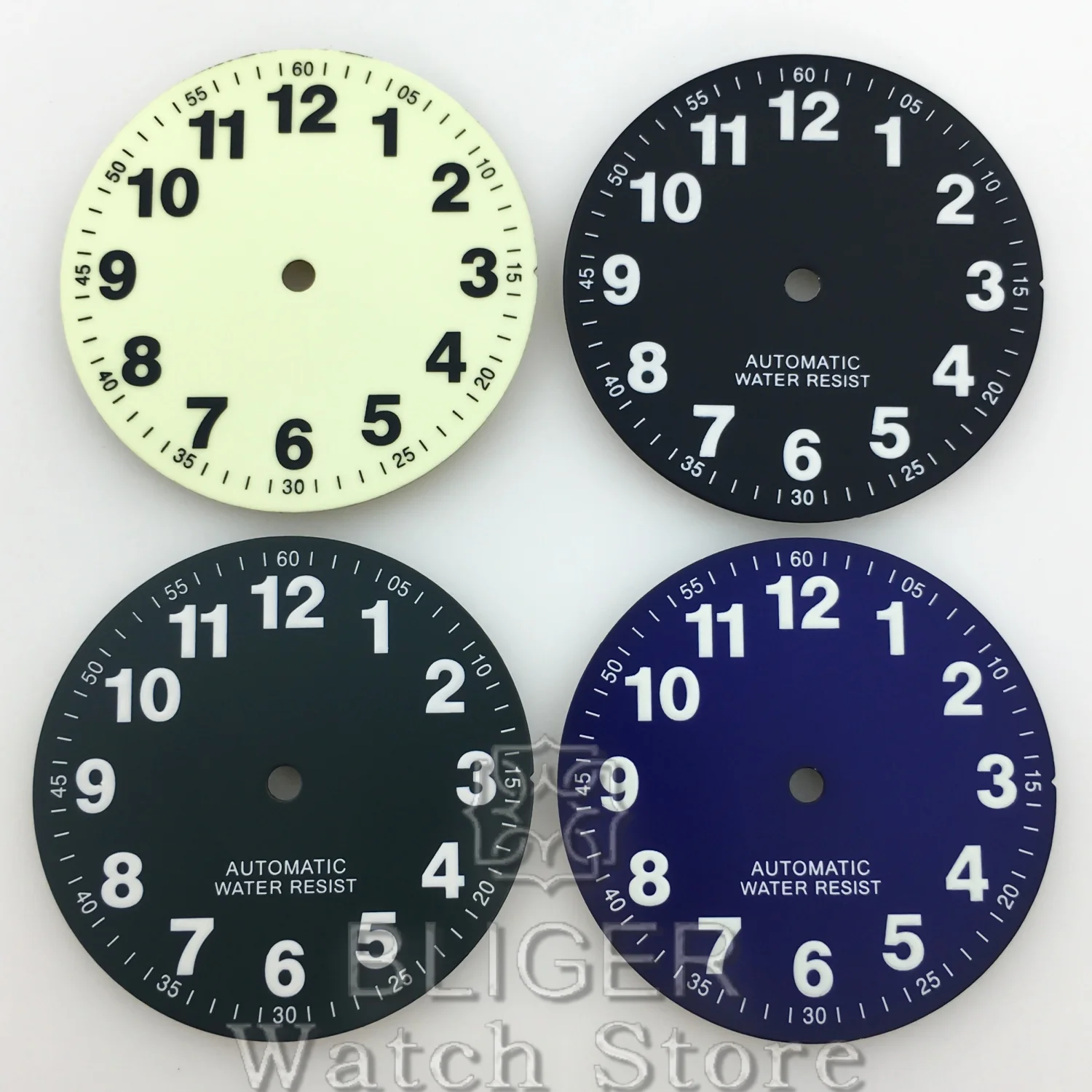 BLIGER 29 مللي متر ساعة الطلب صالح الطيار غواص ساعة C3 الأخضر مضيئة يناسب NH35 NH36 NH37 NH38 ETA2824 PT5000 ميوتا DG سلسلة حركة