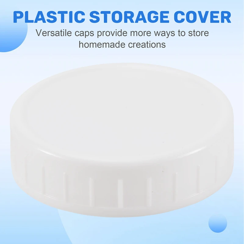 Regular Mouth Lids For Mason Jar Lids Plastic Storage Caps For Mason Canning Jars And More, Standard, Dia 70Mm