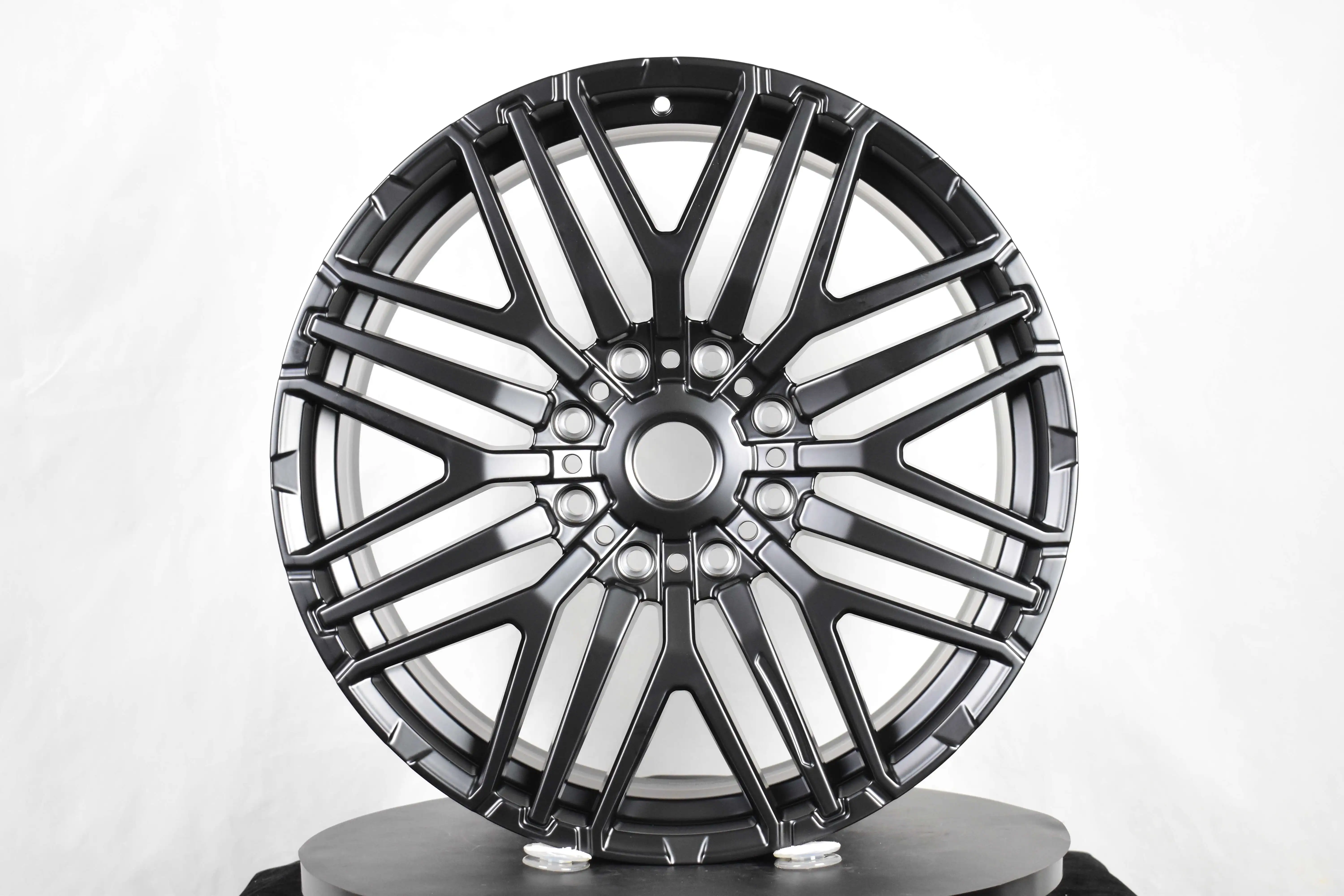 Pengzhen kustom matte hitam 22x9.5 8 lubang tempa roda logam campuran untuk Mercedes AMG G63 4x4 m² Squared