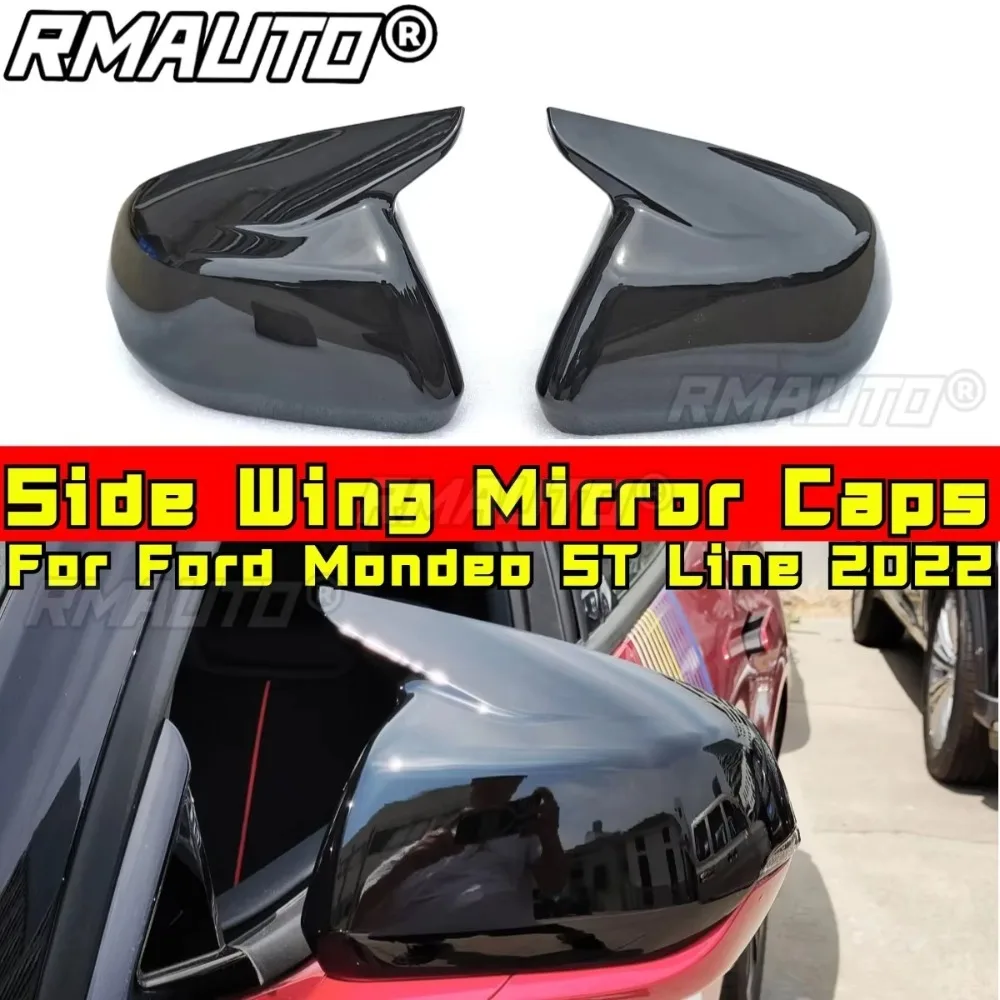 

For Mondeo ST Line Car Rear view Mirror Cover Caps For Ford Mondeo ST Line 2022 Side Wing Mirror Caps Foglight Modification Part